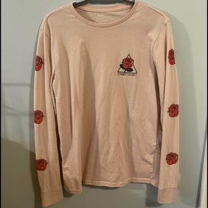 Pink rose long sleeve shirt